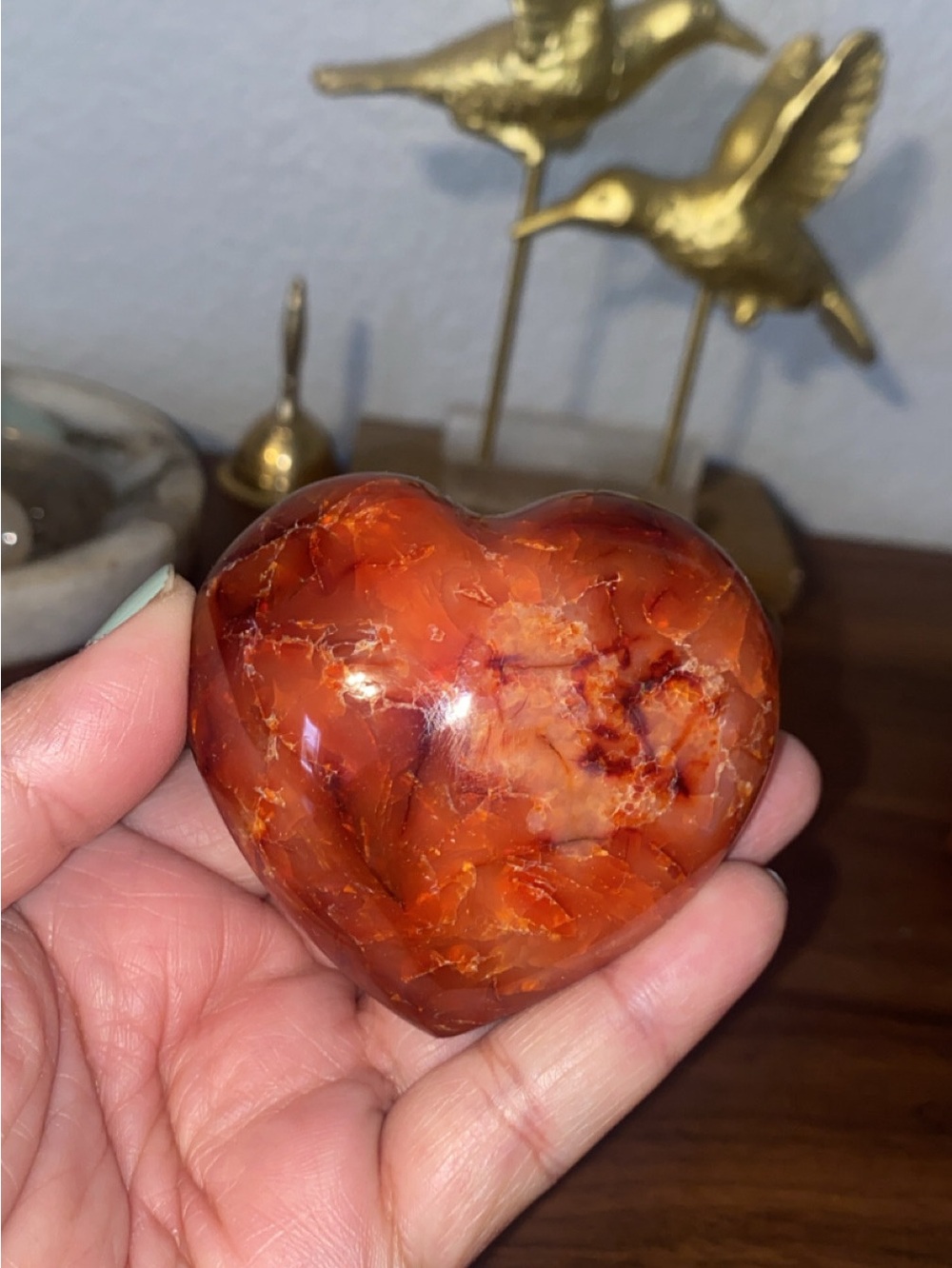 🌈 SOLD 🌈 Carnelian Crystal Heart